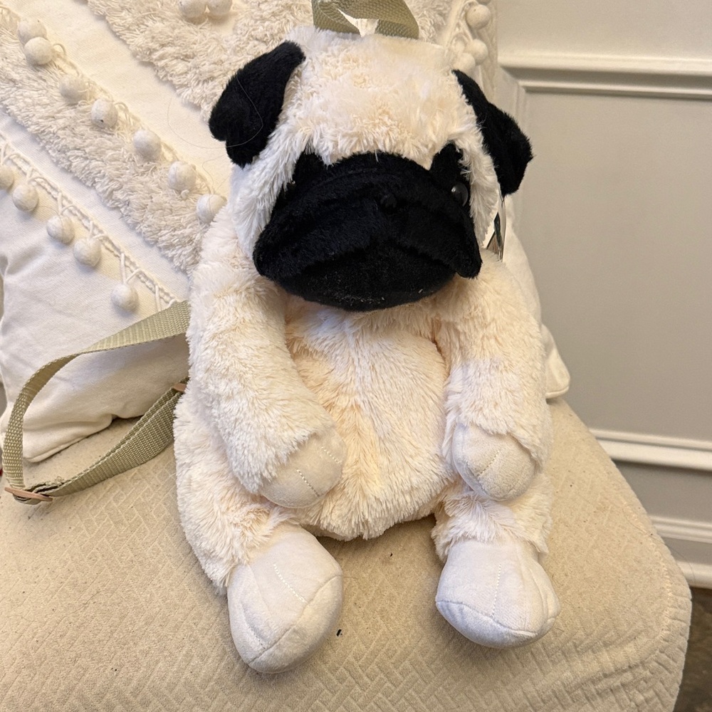 Plush Pug Backpack